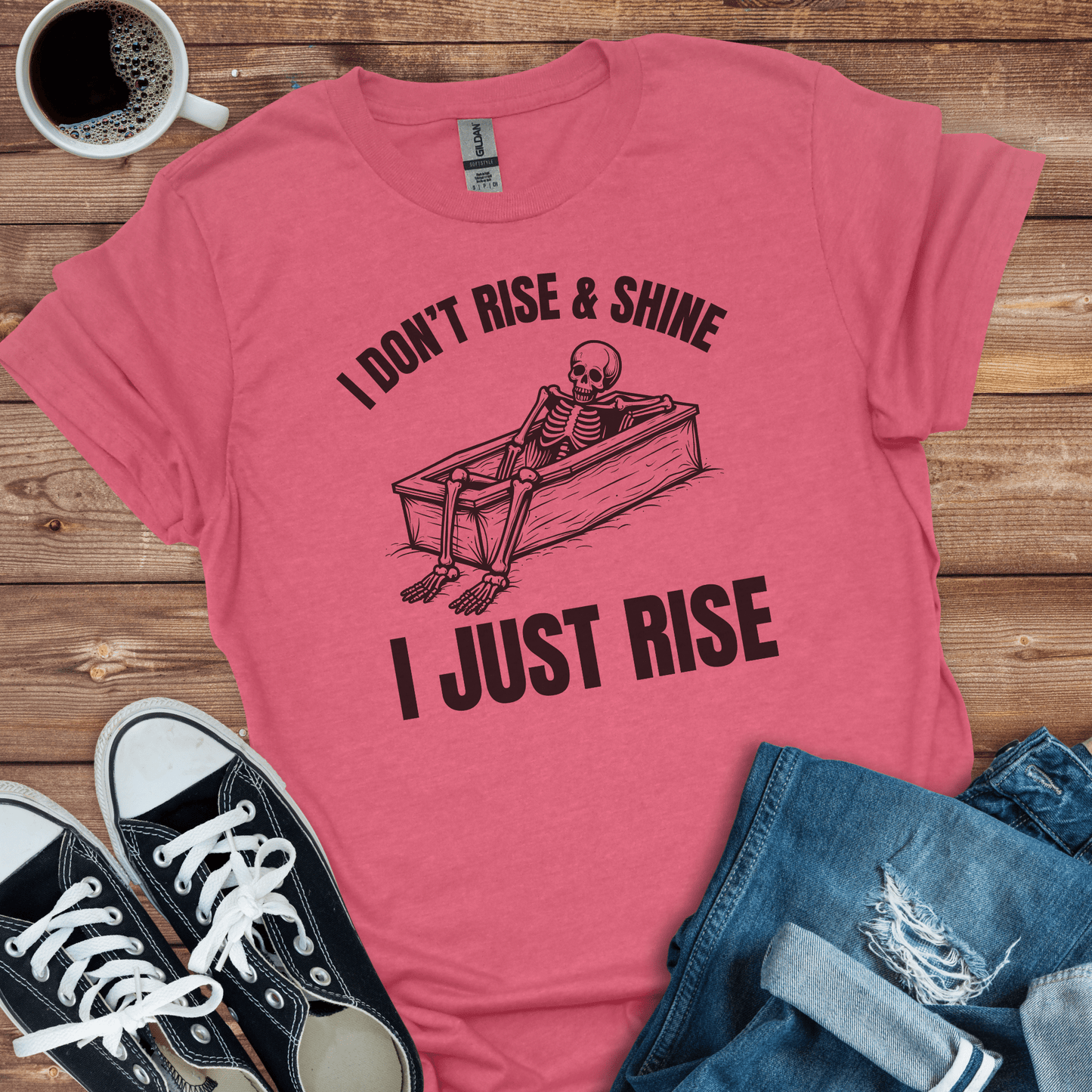 I Don't Rise Skeleton T-Shirt