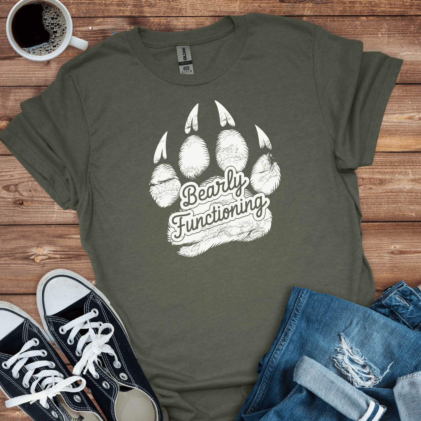 Bearly Functioning T-Shirt