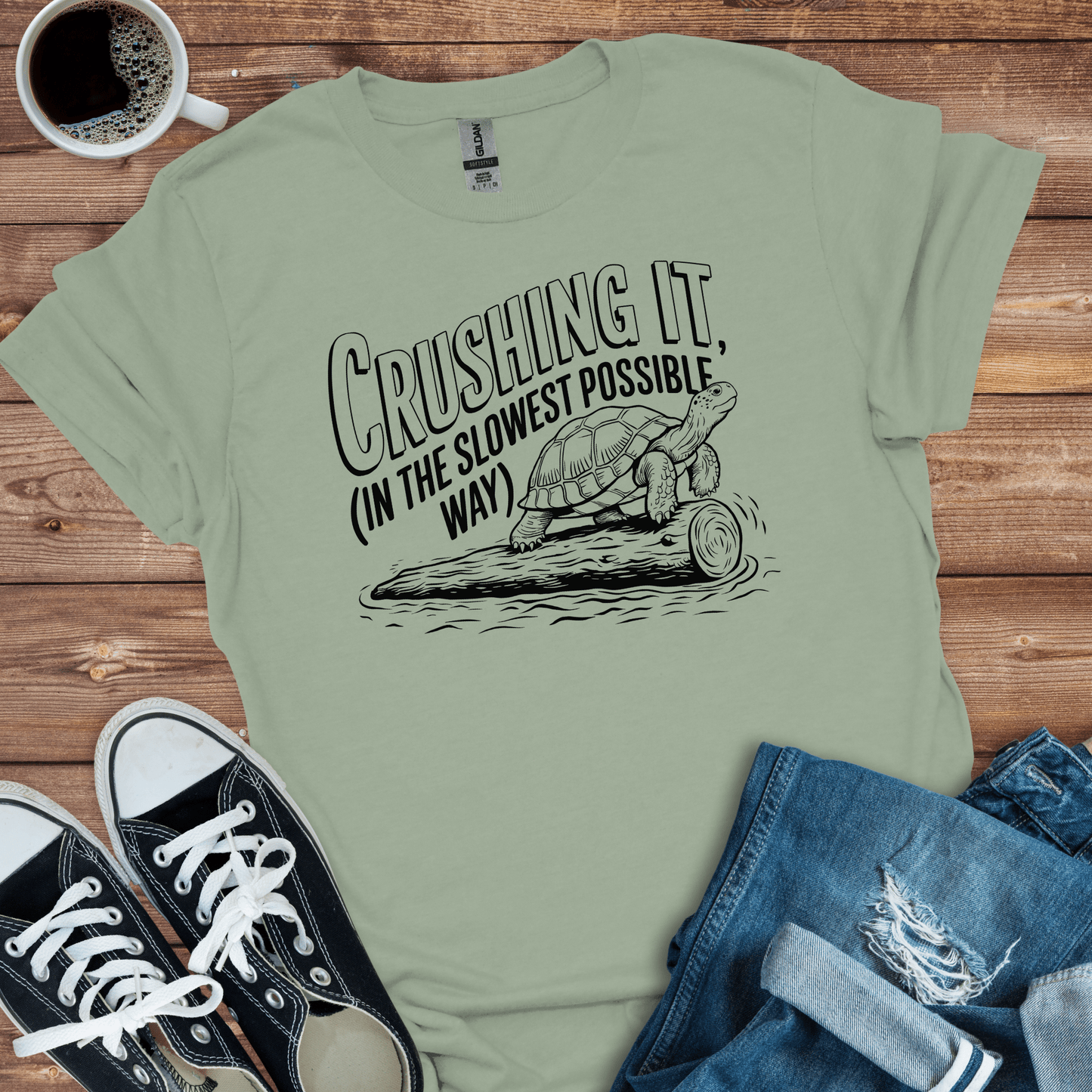 Crushing It Turtle T-Shirt